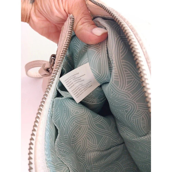 The Sak Boho Preppy White Designed Tasseled Leather Western Crossbody Wristlet - Picture 10 of 16